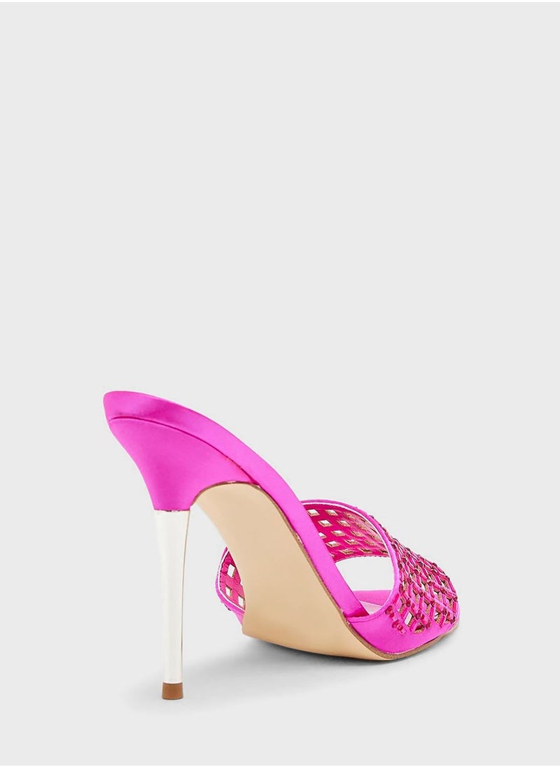 GUESS - Mably Studded Heel Sandals - Image 1