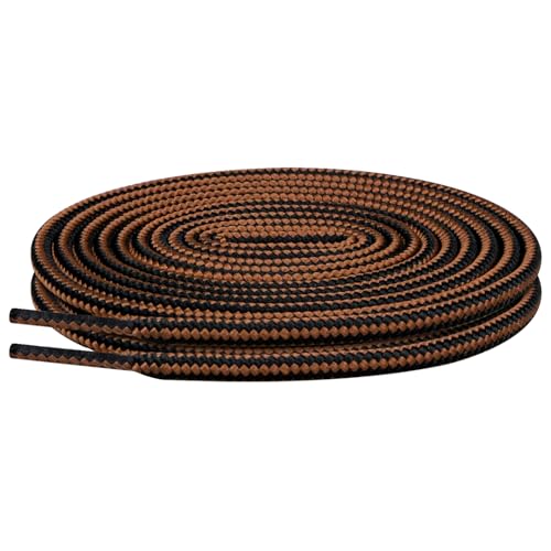 Endoto Shoelaces for Ariat Round Replacement Shoe Laces Boots Work Hiking Hunting ShoesColorBlackBrownSize62Inch - Image 3