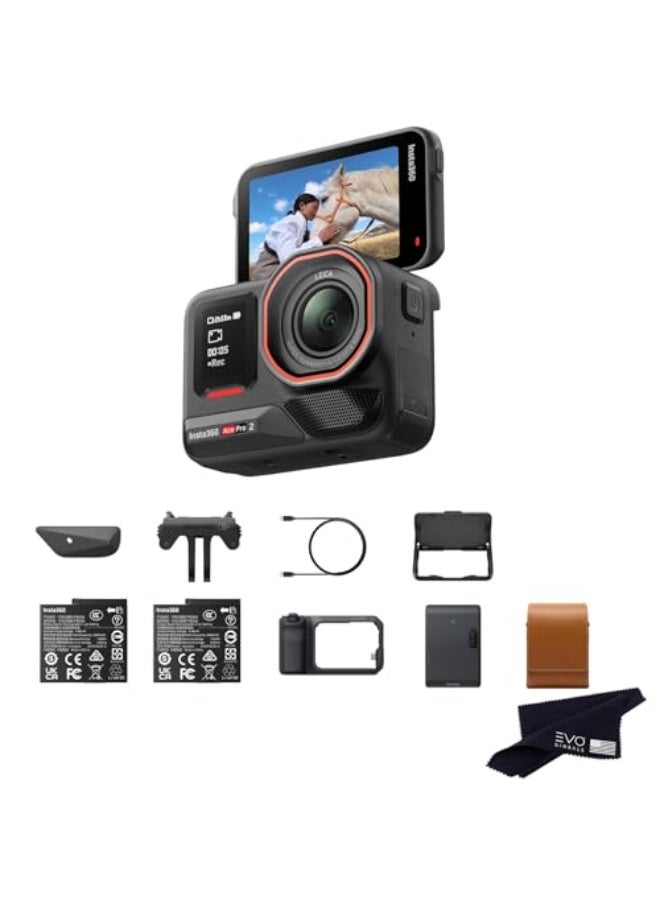 Insta360 Ace Pro 2 Flash Print Bundle | 8K Waterproof Action Camera Co-Engineered with Leica, 1/1.3" Sensor, Dual AI Chip, Leading Low Light, Xplorer Grip Pro Kit for Street Photography - Image 1