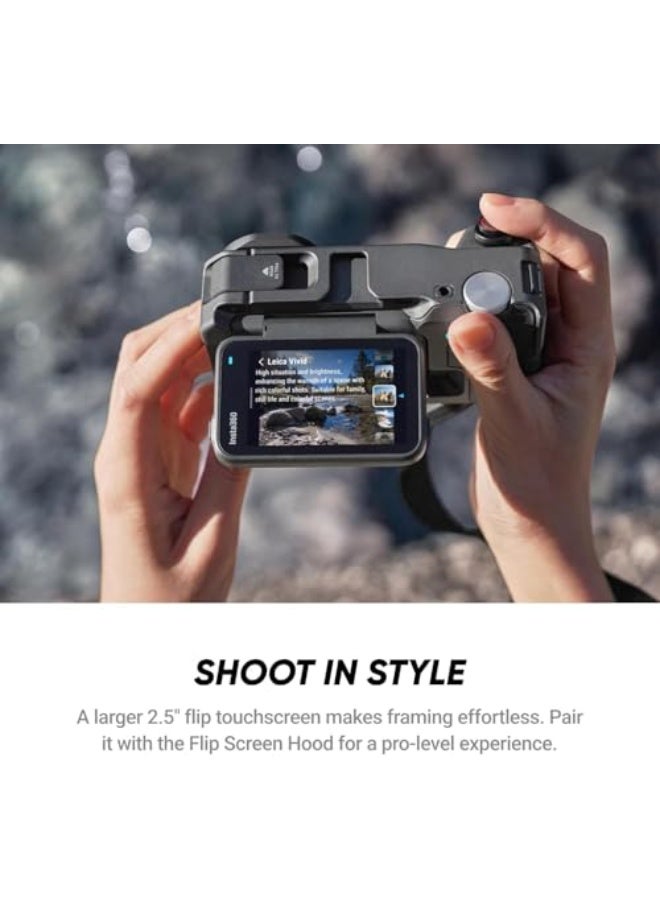 Insta360 Ace Pro 2 Flash Print Bundle | 8K Waterproof Action Camera Co-Engineered with Leica, 1/1.3" Sensor, Dual AI Chip, Leading Low Light, Xplorer Grip Pro Kit for Street Photography - Image 2