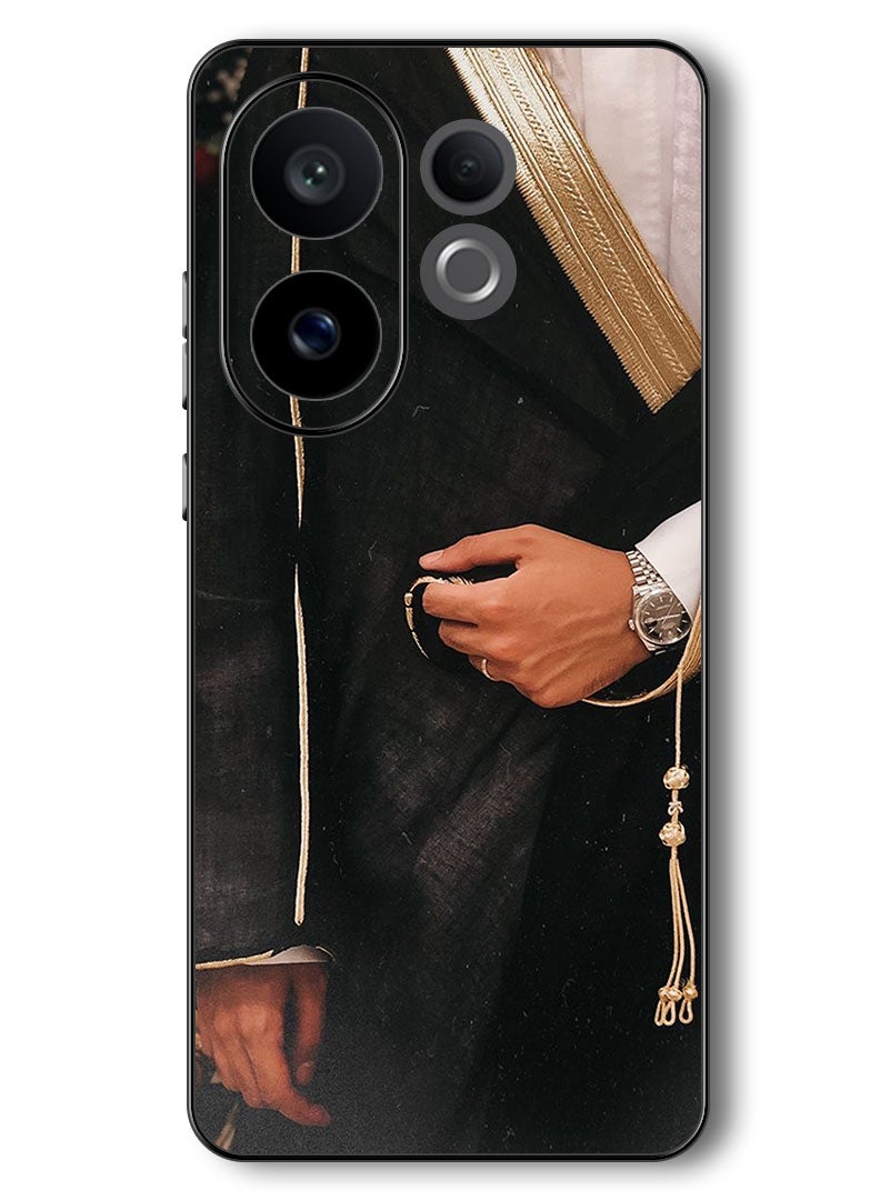 Theodor Case Compatible with Vivo V60 6.77 Inch Protection Shockproof Bumper Cover Arab Style - Image 1