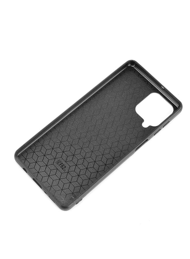 اس-توب جراب لهاتف Samsung Galaxy F62/M62 مقاوم للصدمات بنمط جلد البقر المخيط، مصنوع من مادة البولي يوريثين الحراري + البولي يوريثان الحراري + مادة TPU - Image 4