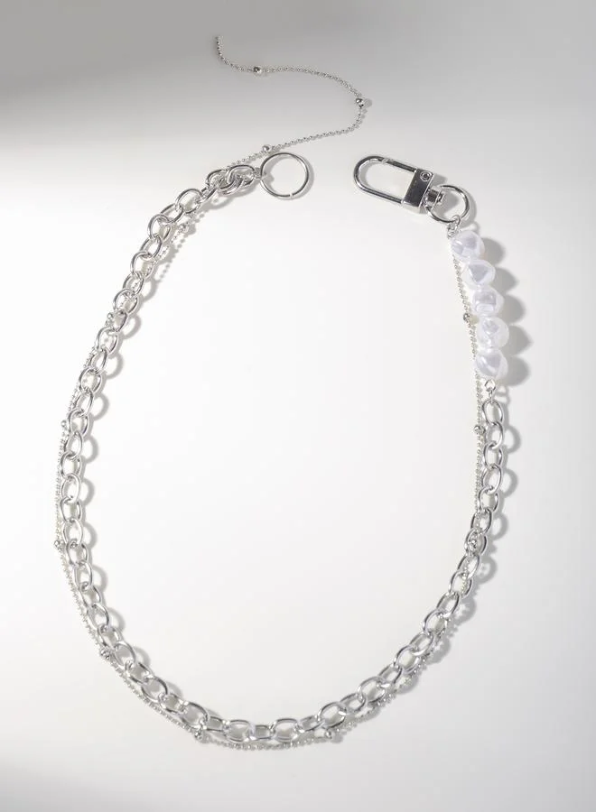 Take Two  Faux Pearl Link Chain Necklace for Women | Best Price UAE