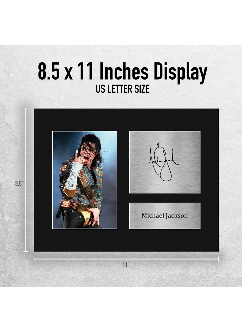 HWC Trading HWC Trading USL Michael Jackson Gifts Printed Signed Autograph Picture for Music Memorabilia Fans - US Letter Size  - Image 2