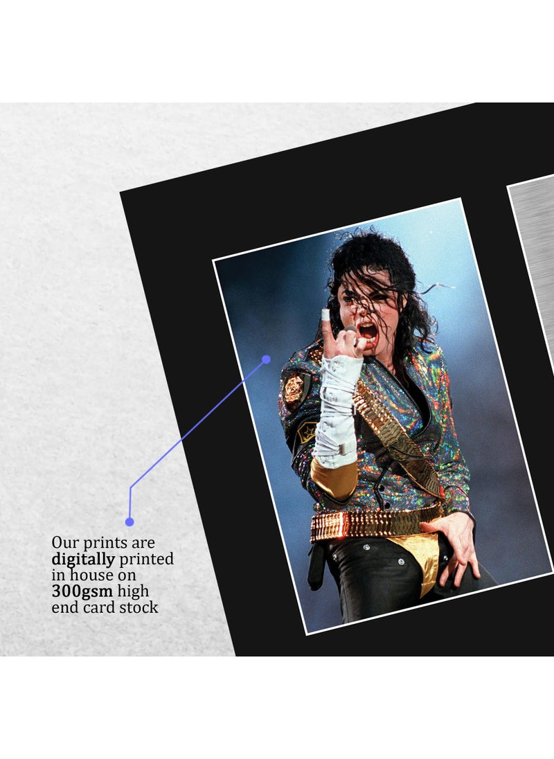 HWC Trading HWC Trading USL Michael Jackson Gifts Printed Signed Autograph Picture for Music Memorabilia Fans - US Letter Size  - Image 4