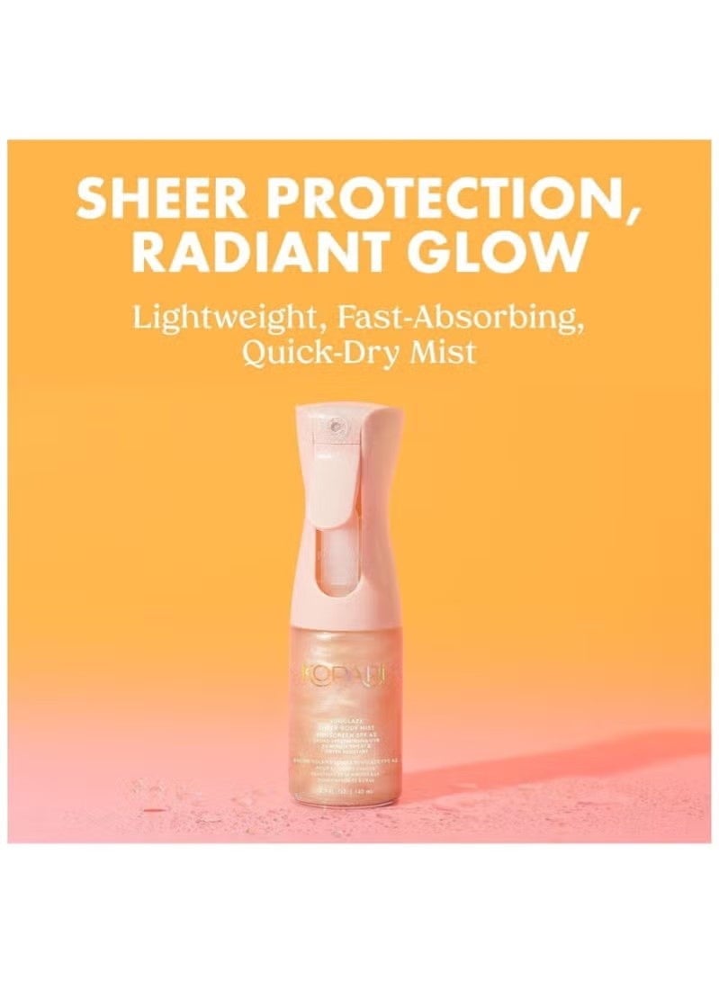 Kopari Rose Gold Sunglaze Sheer Body Mist Sunscreen SPF 42, Infused with Shimmering Body Oil, Hydrating Mist, Hydrates, Brightens, Makeup Friendly, Gives Skin a Glowy Finish, Lightweight - Image 3