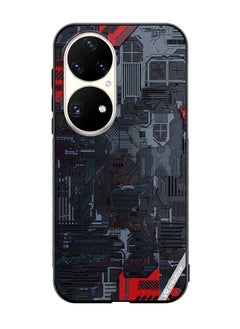 VR CREATIVE Protective Case Cover For Huawei P50 Pro Tech Design Multicolour  - Image 1