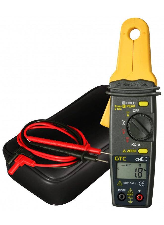 GTC CM100 1 mA to 100 Amps AC/DC Low Current Clamp Meter by General Technologies Corp