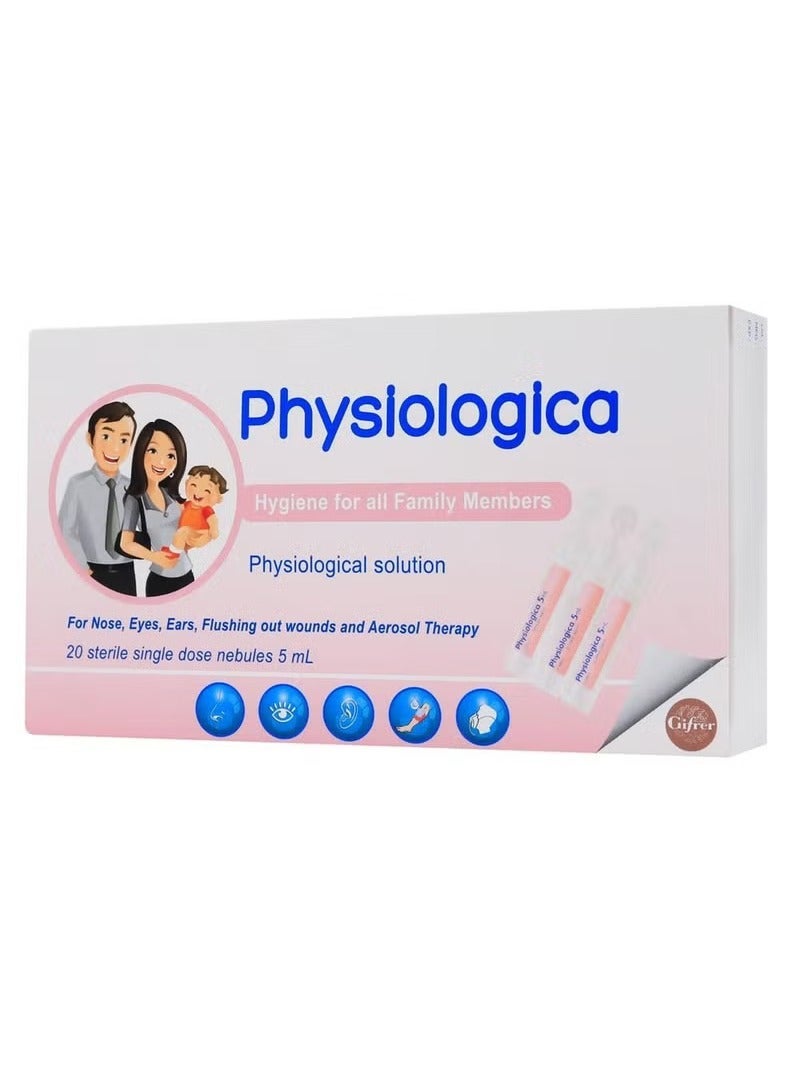 Physiologica Nasal & Ophthalmic Solution 5Ml Doses 20'S