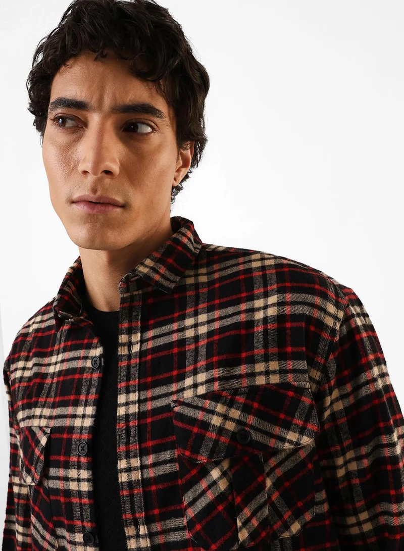 دينيس لينغو قميص رجالي بيج قطن % كاجوال بأزرار بقصة مريحة