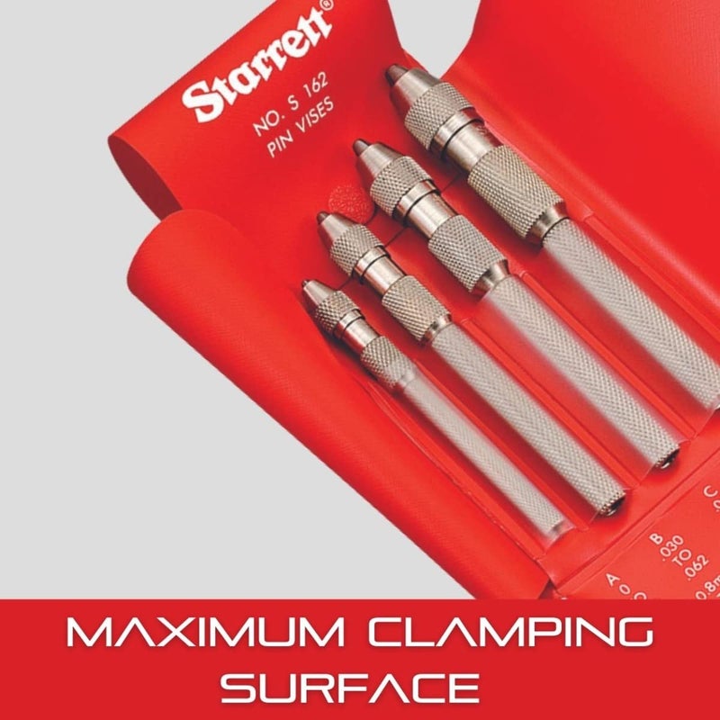 Starrett Pin Vise with Knurled Handles Smaller Body Diameter than the Chuck and Special Tapered Collet for Maximum Clamping Surface  0040 Range  162A - Image 5