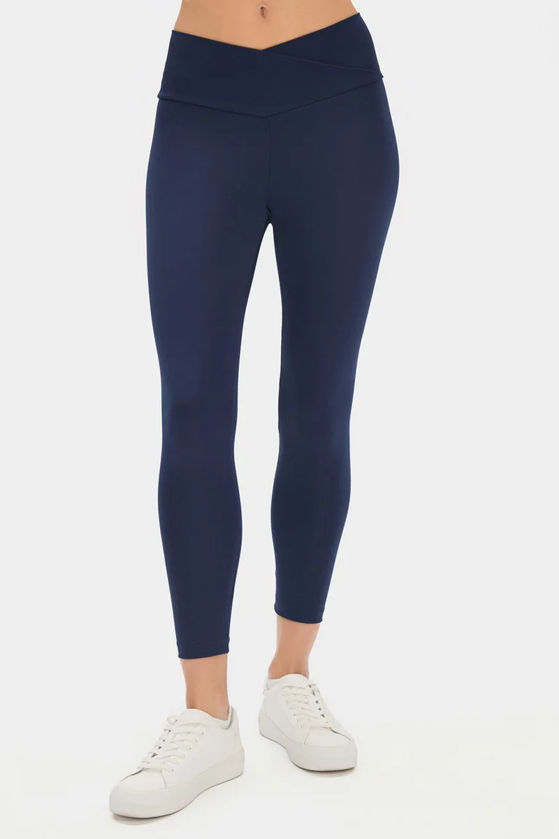 JOYSTAR Women's Cross Waist Detailed Slimming Sports Leggings