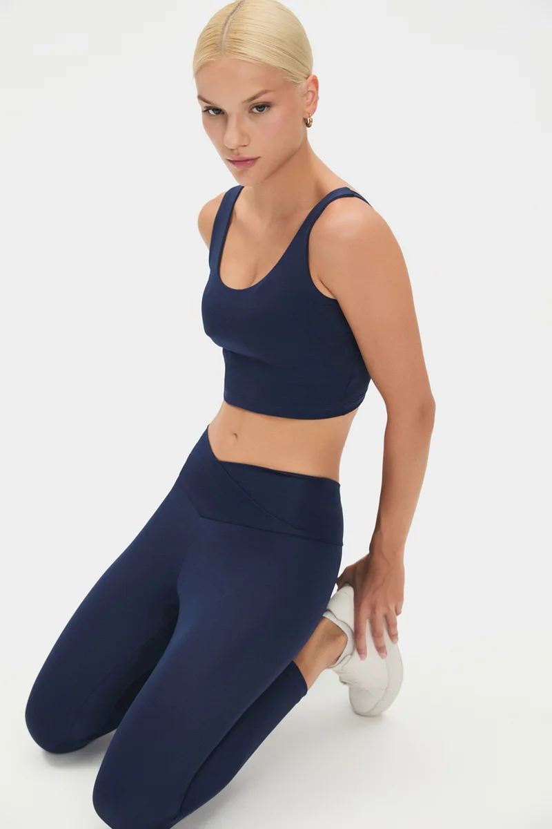 JOYSTAR Women's Cross Waist Detailed Slimming Sports Leggings