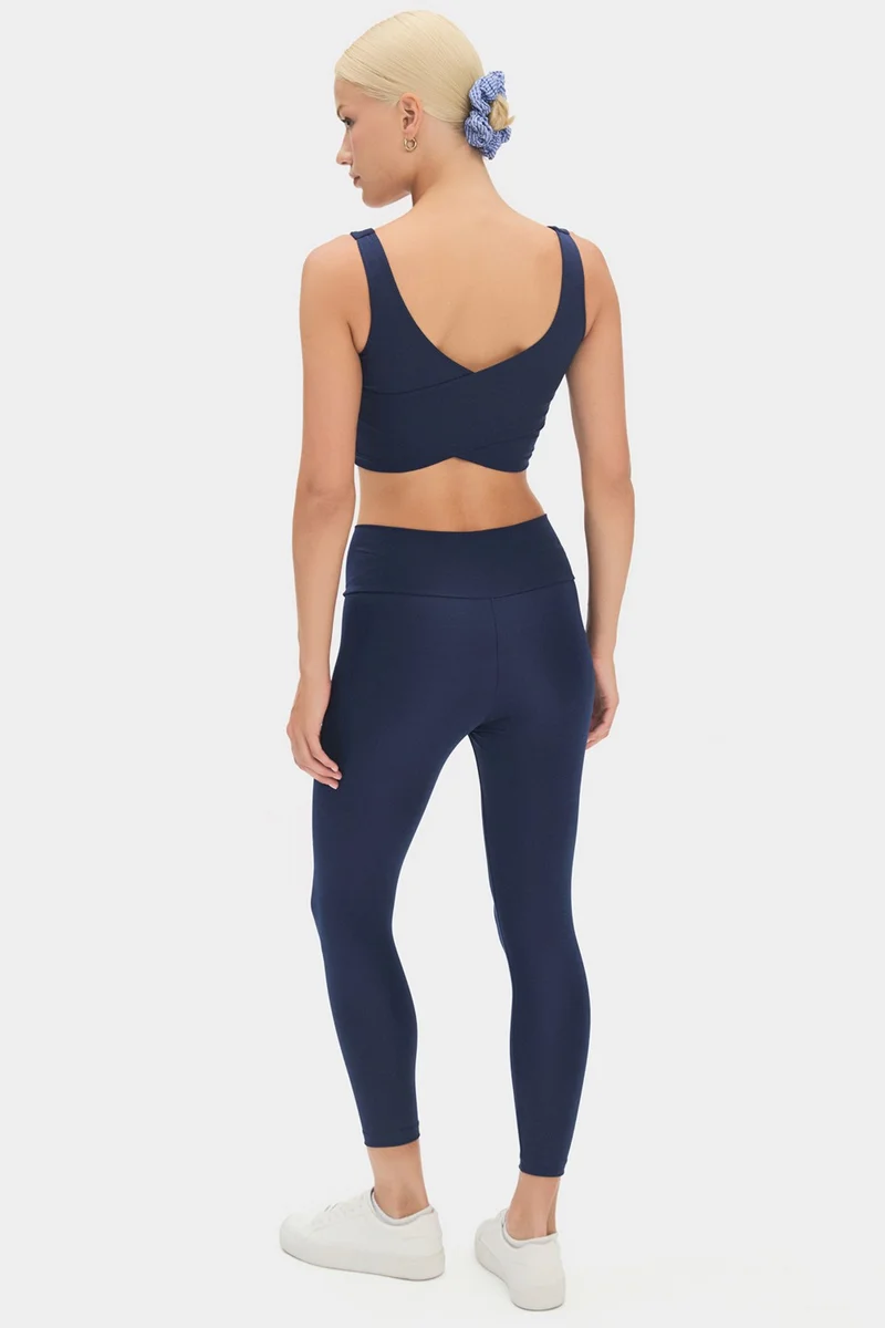 JOYSTAR Women's Cross Waist Detailed Slimming Sports Leggings