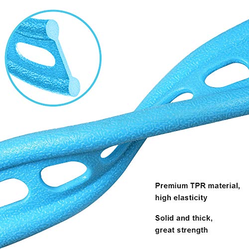 AIKOTOO Yoga Pedal Resistance Band Elastic Pull Rope Fitness Sit-up Exercise Equipment at Home Gym Arm Abs Workout Equipment Leg Stretching Equipment Blue - Image 2