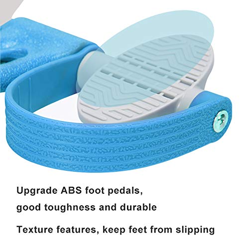 AIKOTOO Yoga Pedal Resistance Band Elastic Pull Rope Fitness Sit-up Exercise Equipment at Home Gym Arm Abs Workout Equipment Leg Stretching Equipment Blue - Image 4