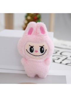 Generic Cute Dress-up Labub Doll Labub Plush Toy Keychain Pendant Schoolbag Pendant Doll-Color:Pink  - Image 1
