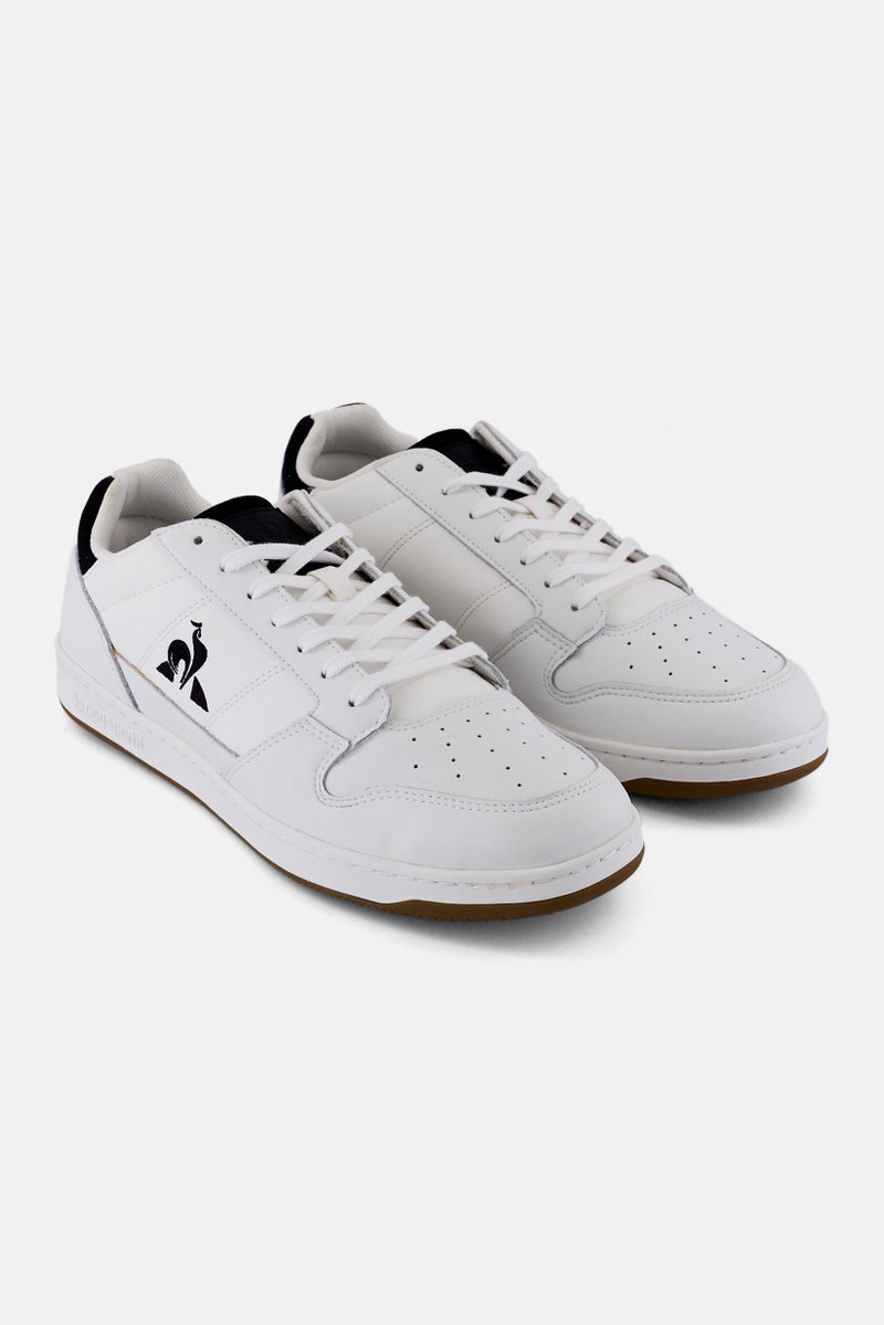 le coq sportif Men Breakpoint Twill Lace Up Casual Shoes, White  - Image 1