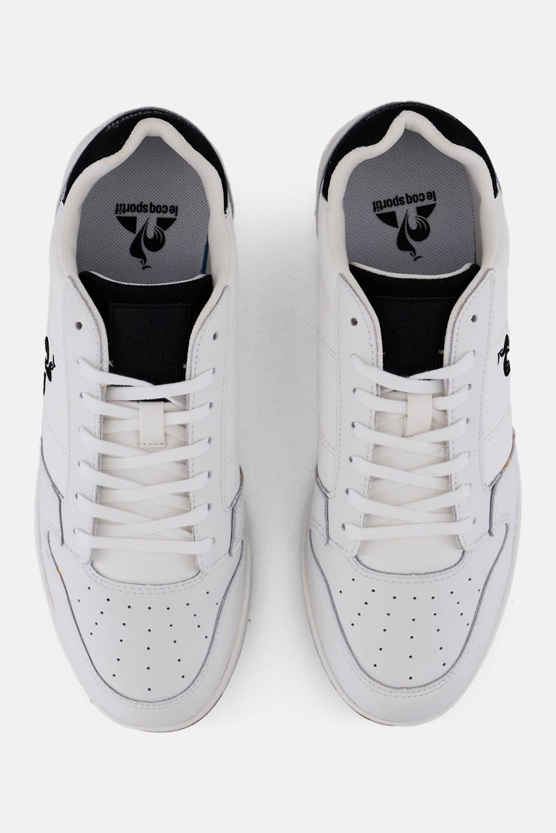 le coq sportif Men Breakpoint Twill Lace Up Casual Shoes, White  - Image 3