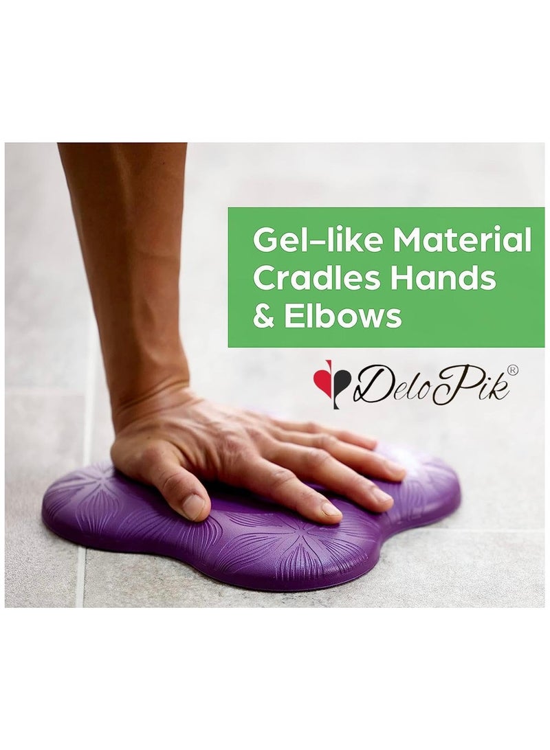 DeloPik 2PCS 20x20cm Yoga Knee Pad, Anti Slip Foam, Comfortable Yoga Support Pad, Sports Balance Cushion for Protecting Knee, Ankle, Elbow, Hand  - Image 5