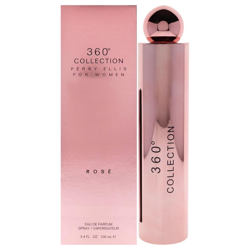 Perry Ellis 360 Collection Rose for Women Eau de Parfum Spray, 3.4 Ounce - Image 1
