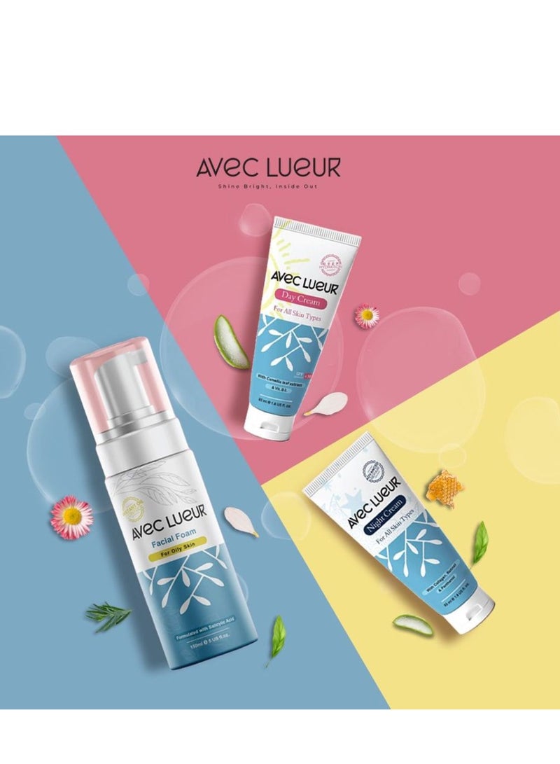Avec Lueur Facial Foam for Oily Skin 150 ML With Salicylic Acid  - Image 4