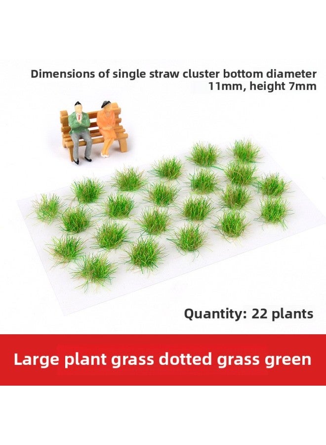 Mini Grass Cluster Grass Model Grass Cluster Micro Landscape Ornaments Static Building Sand Table Material Diy Handmade-Color:Large Plant Grass Cluster Dotted Grass Green  - Image 1
