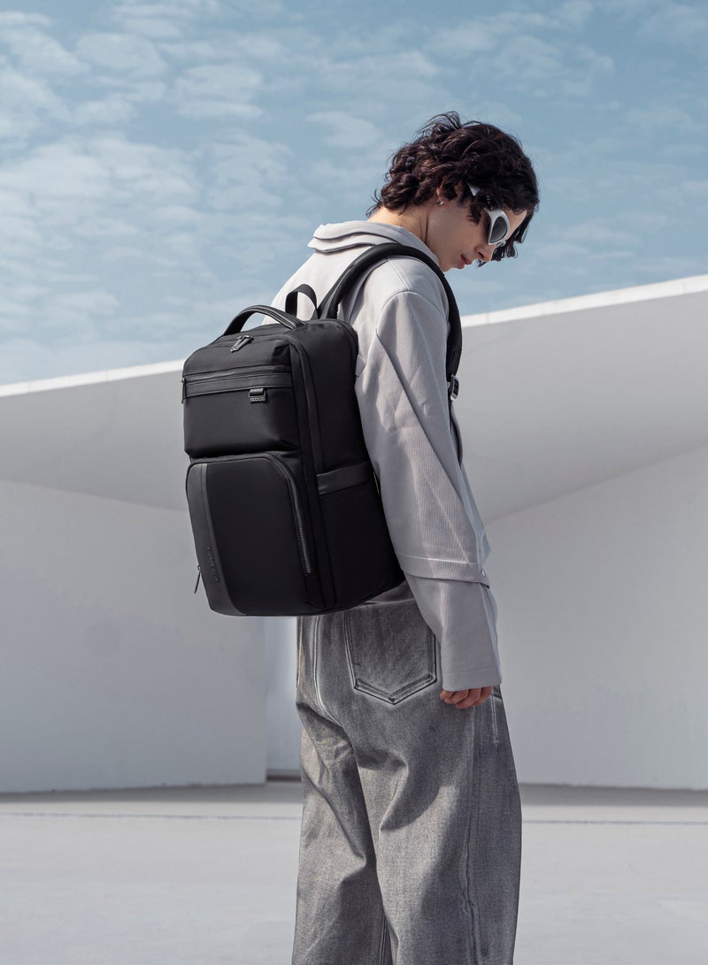 ARCTIC HUNTER Travel Backpack 20 L Durable Premium Water Resistant Shoulder Laptop Daypack for Office Business Travel College School, B00808 - Black - Image 4