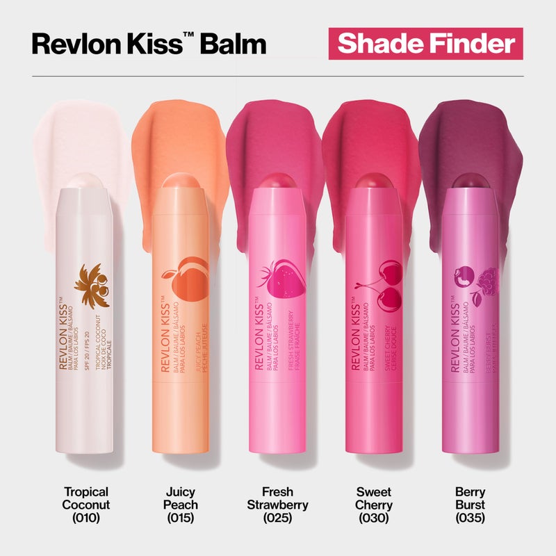 Revlon Kiss Tinted Lip Balm with SPF 20, Hydrating, Flavored, Infused with Natural Fruit Oils, 010 Tropical Coconut, 0.09 oz - Image 5