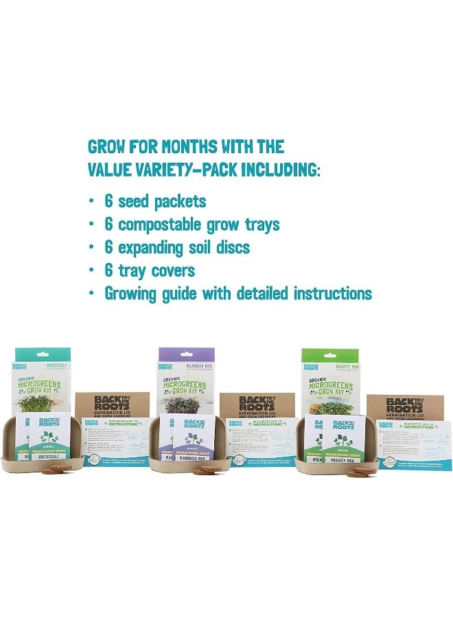 Back to the Roots DIY Microgreen Grow Kit, 6-Grow Variety Pack  - Image 3