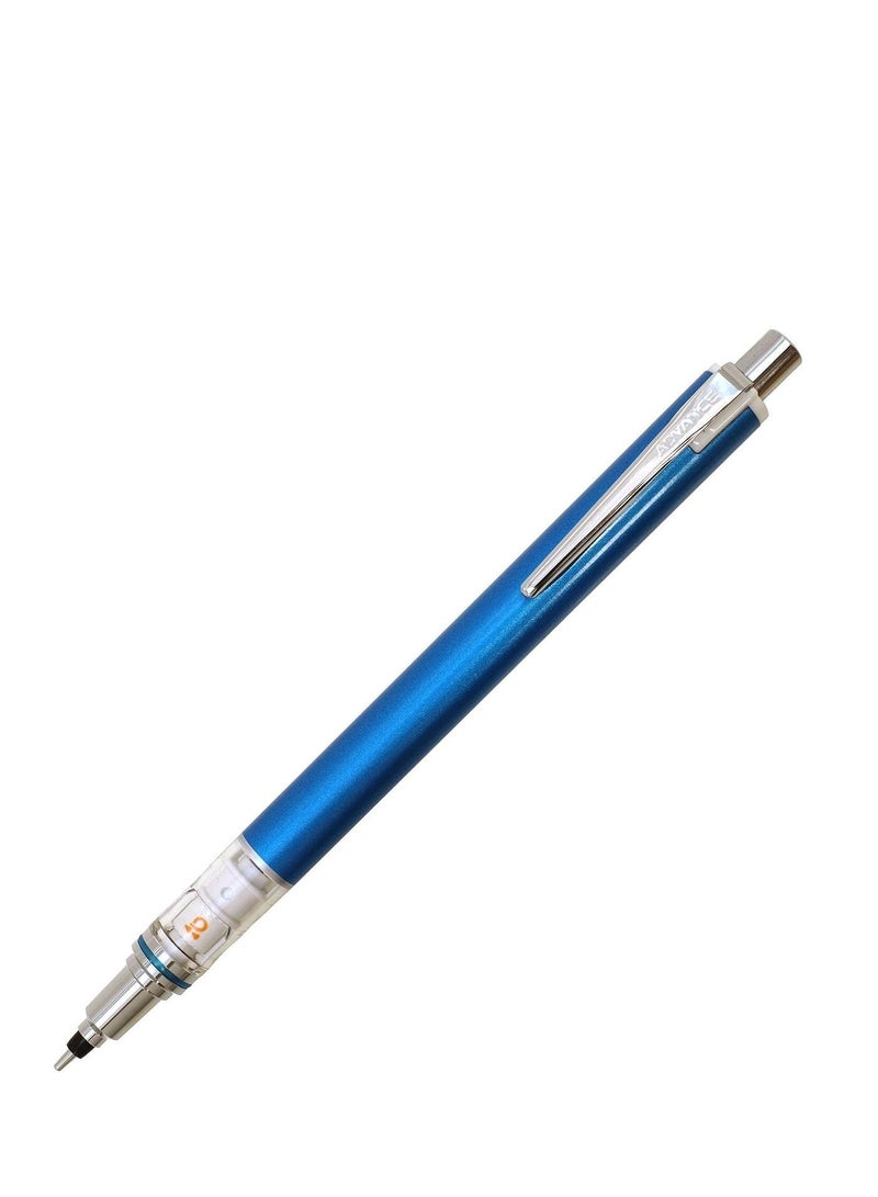 UNI Kuru Toga Advance Mechanical Pencil M55591P.9, 0.5 mm, blue, Mixed-Material Body, 1 pencil for lectures - Image 1