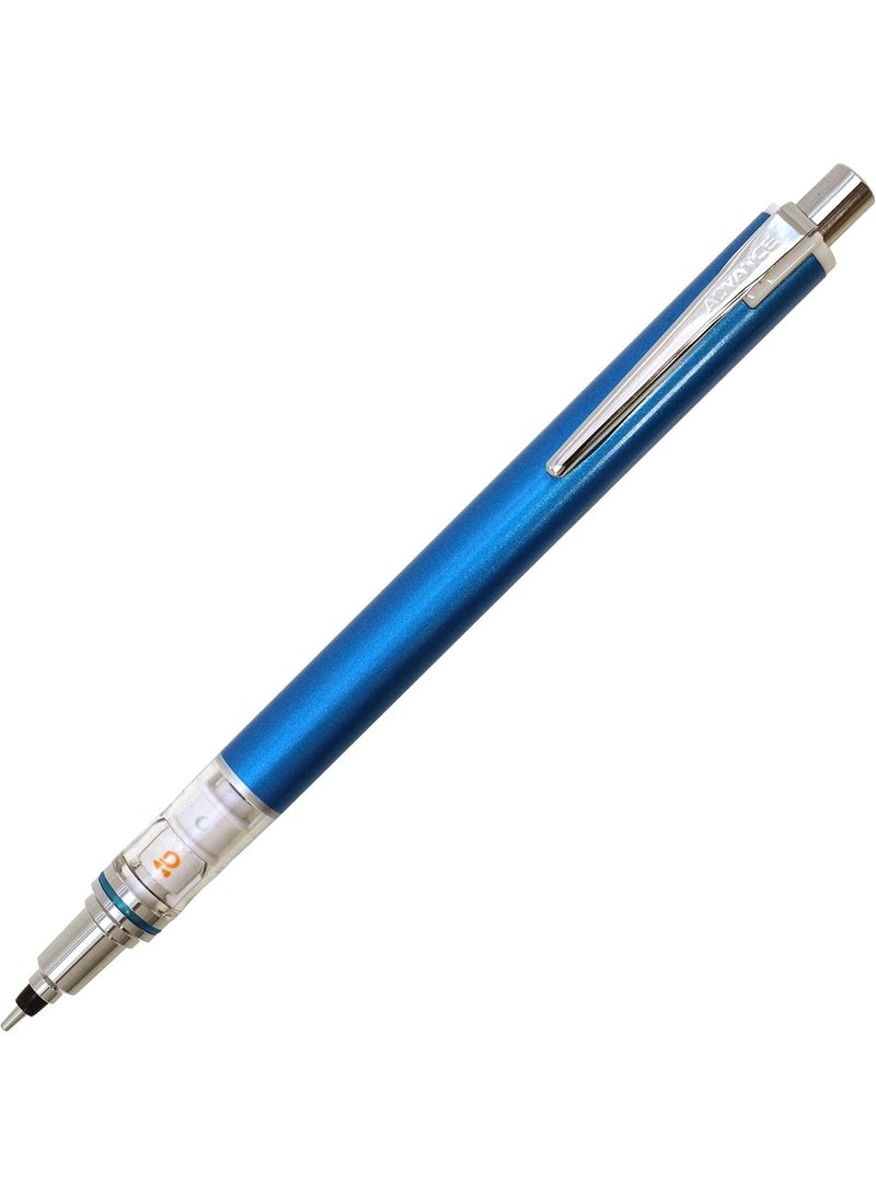 UNI Kuru Toga Advance Mechanical Pencil M55591P.9, 0.5 mm, blue, Mixed-Material Body, 1 pencil for lectures - Image 2