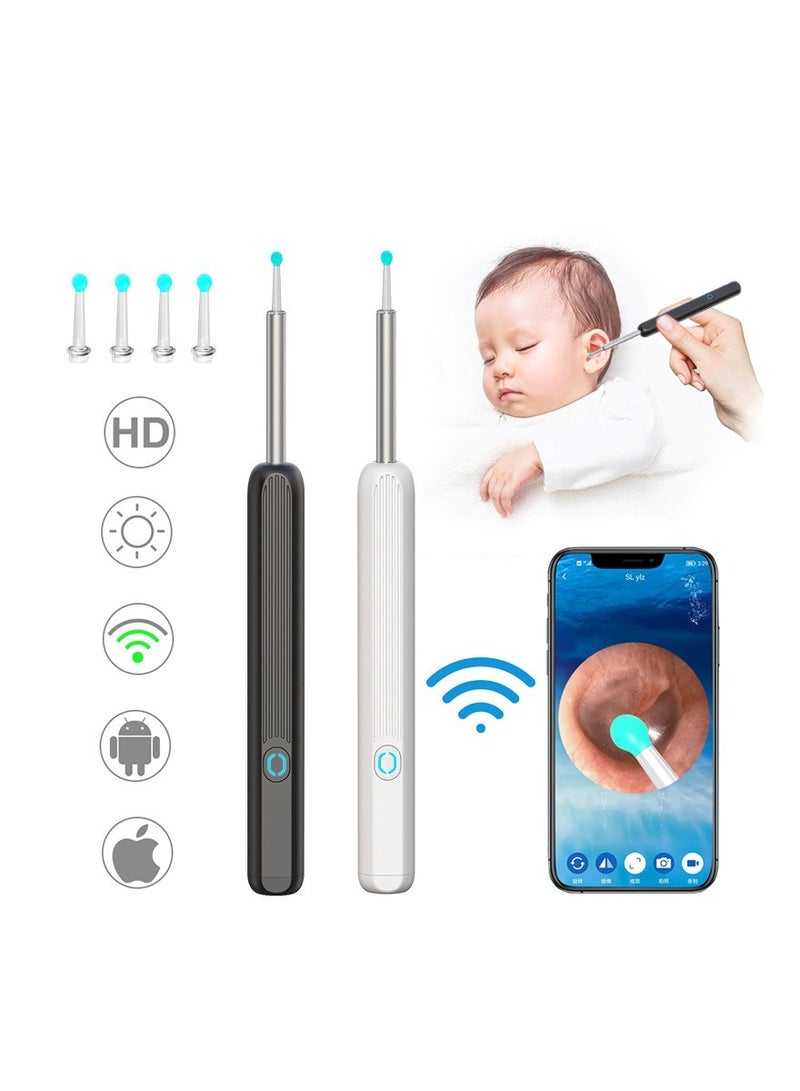 PGG Earwax Removal Visual Ear Pick Wireless Wifi Endoscope HD Ear Pick Wi-Fi Visible Earwax Removal Spoon for iPhone, iPad, Android Phone - Image 2