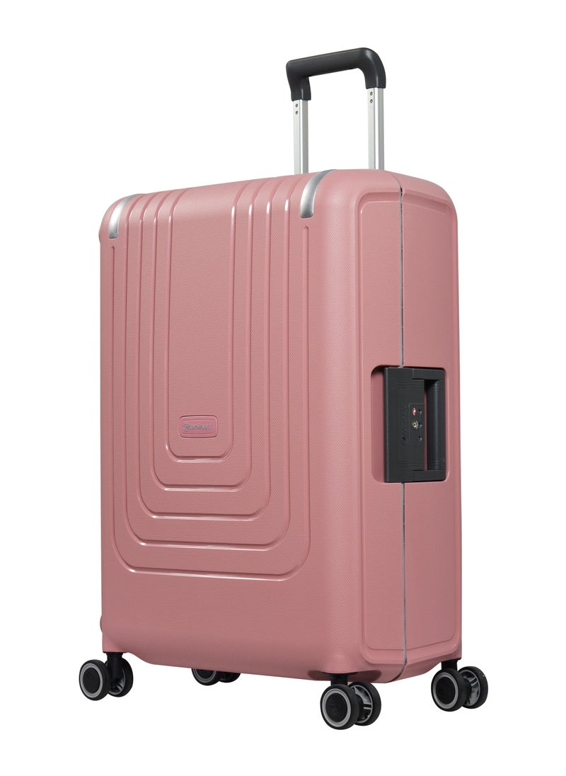 eminent - Vertica Hard Case Travel Bag Luggage Trolley Polypropylene Lightweight Suitcase 4 Quiet Double Spinner Wheels With Tsa Lock B0006 Pink - Image 1