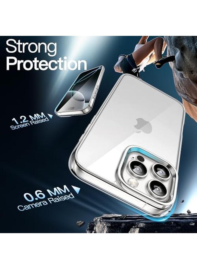 Jetech Case For Iphone 16 Pro Max 6.9 Inch Non Yellowing Shockproof Phone Bumper Cover Anti Scratch Clear Back Clear - Image 3