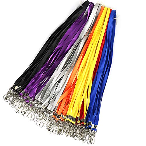 Ollain Bulk Lanyards Premium Cruise Lanyard Nylon Badge Lanyards for Id Holder Perfect for Office, Kids, Teachers (Green, 50 Pack) - Image 2