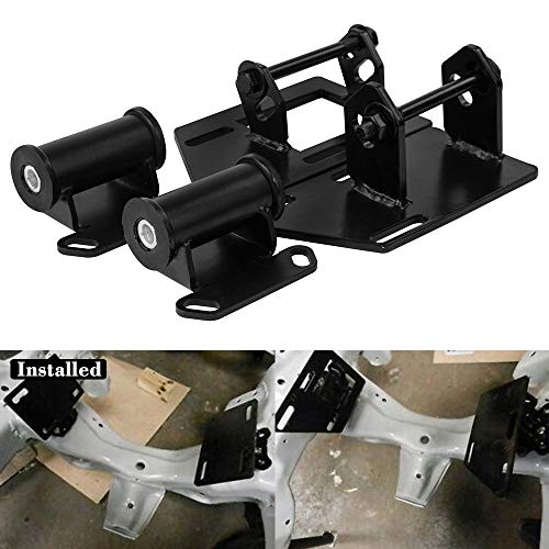 PQY Iron Conversion Motor Mounts+Frame Mount Adapter Plate Compatible with 1983-2005 Chevy GMC Blazer Jimmy Sonoma S10 S15 V8 SBC 350 - Image 5