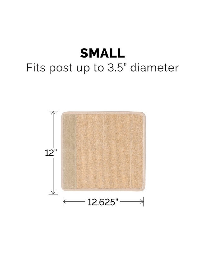 غطاء عمود خدش ملفوف من فورهافن للقطط الداخلية، يناسب أعمدة يصل قطرها إلى 3.5 بوصة، متين وأقل فوضى - سجادة خدش تايجر تاف للسجاد - كريمي، صغير - Image 2