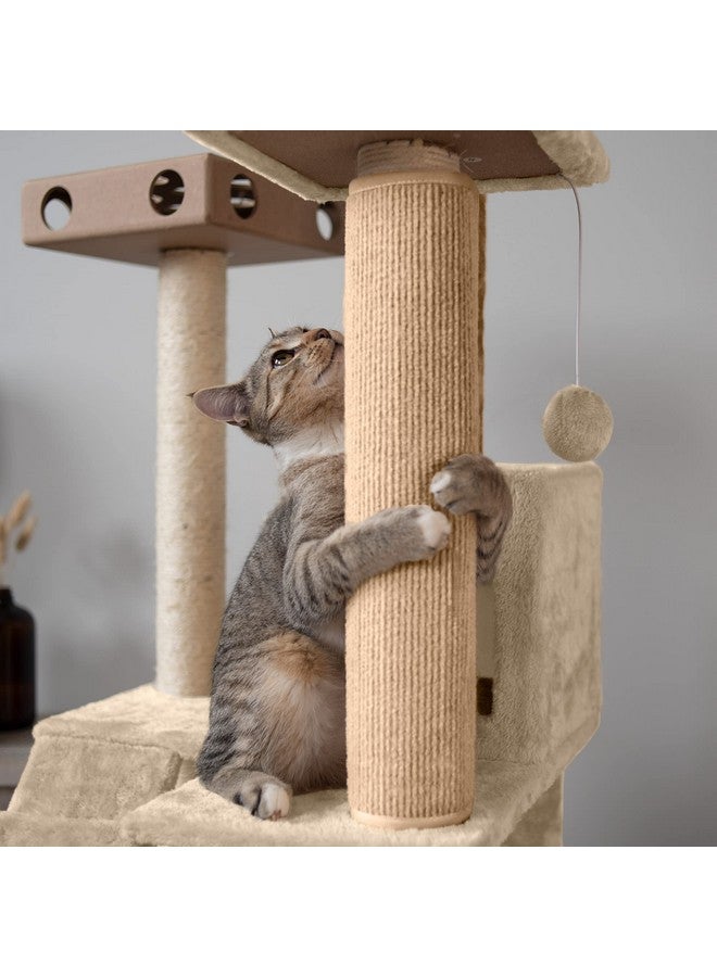 غطاء عمود خدش ملفوف من فورهافن للقطط الداخلية، يناسب أعمدة يصل قطرها إلى 3.5 بوصة، متين وأقل فوضى - سجادة خدش تايجر تاف للسجاد - كريمي، صغير - Image 3