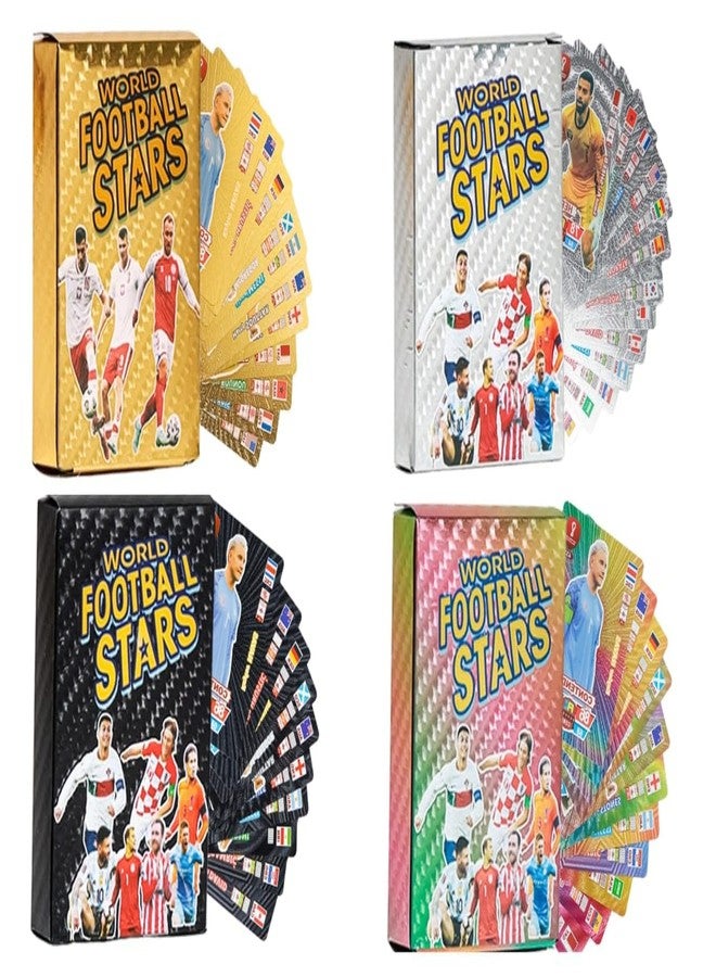 PN AVAN Football Card Set Waterproof Plastic Car 4 Colour Golden 55. Silver 55. Black 55. Rainbow 55 (220pca Set) - Image 1