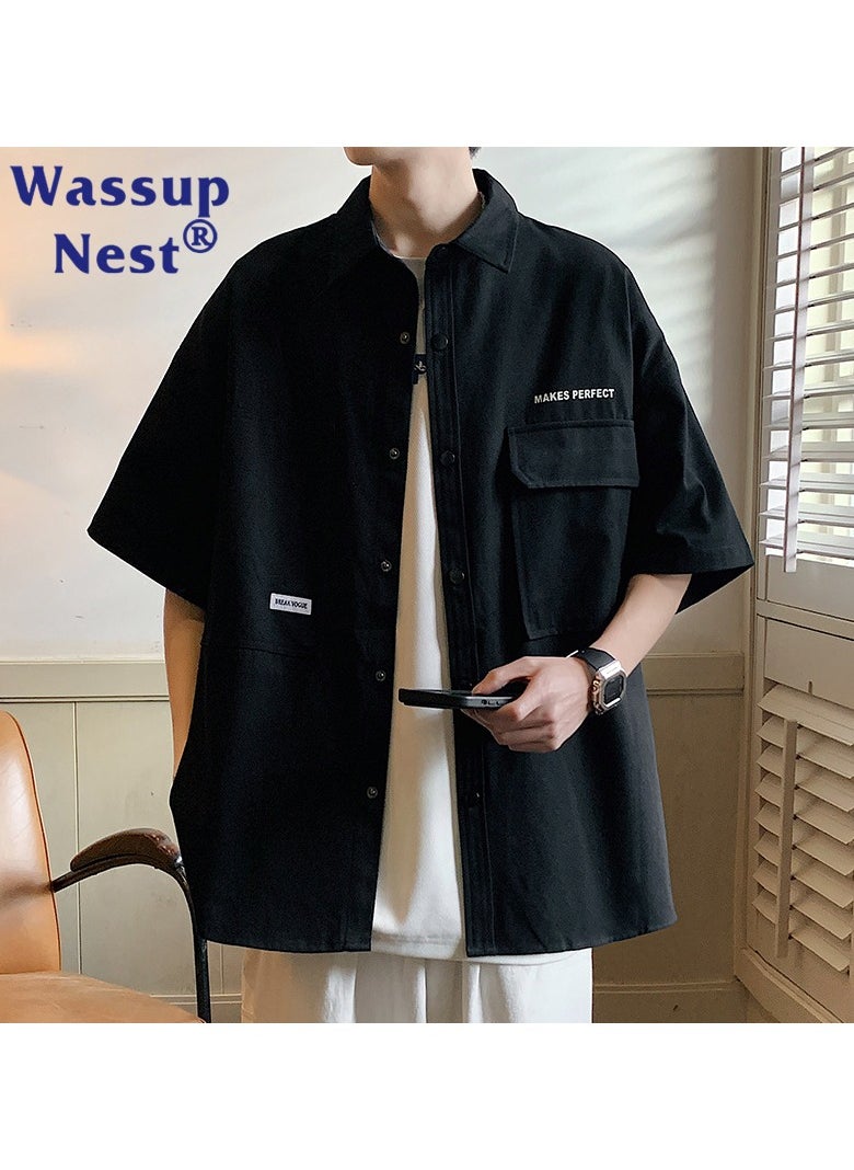WASSUP NEST - New WASSUP NEST Pure Cotton Casual Loose  Jacket - Image 1