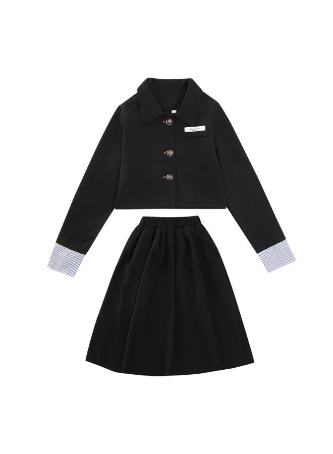 Shougu Girls' Fashionable Small Suit Set - Image 1