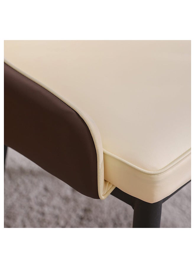 DANUBE HOME Amadeo Dining Chair Strong And Sturdy Kitchen Dining Chair 1 Seater Modern Design Furniture For Dining Room Home Living Room L50Xw50Xh93Cm Beige  - Image 5