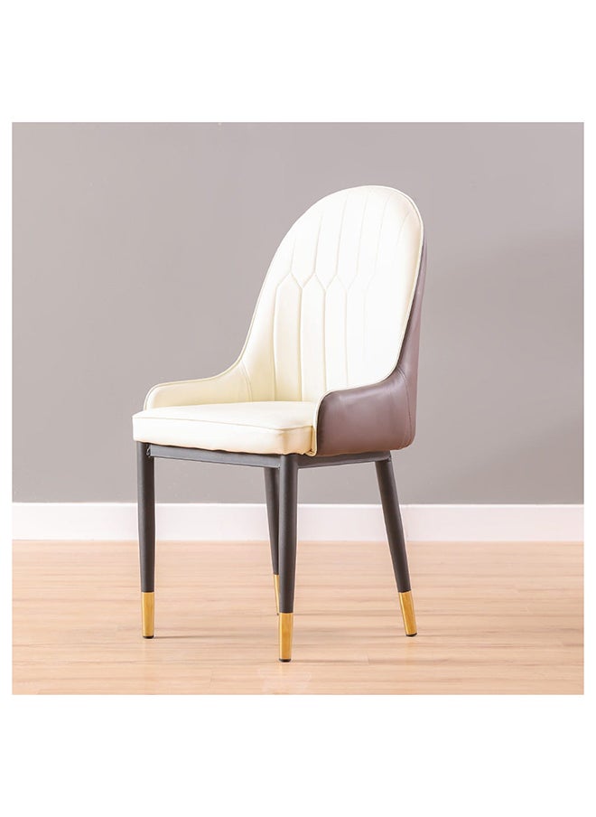 DANUBE HOME Amadeo Dining Chair Strong And Sturdy Kitchen Dining Chair 1 Seater Modern Design Furniture For Dining Room Home Living Room L50Xw50Xh93Cm Beige  - Image 3