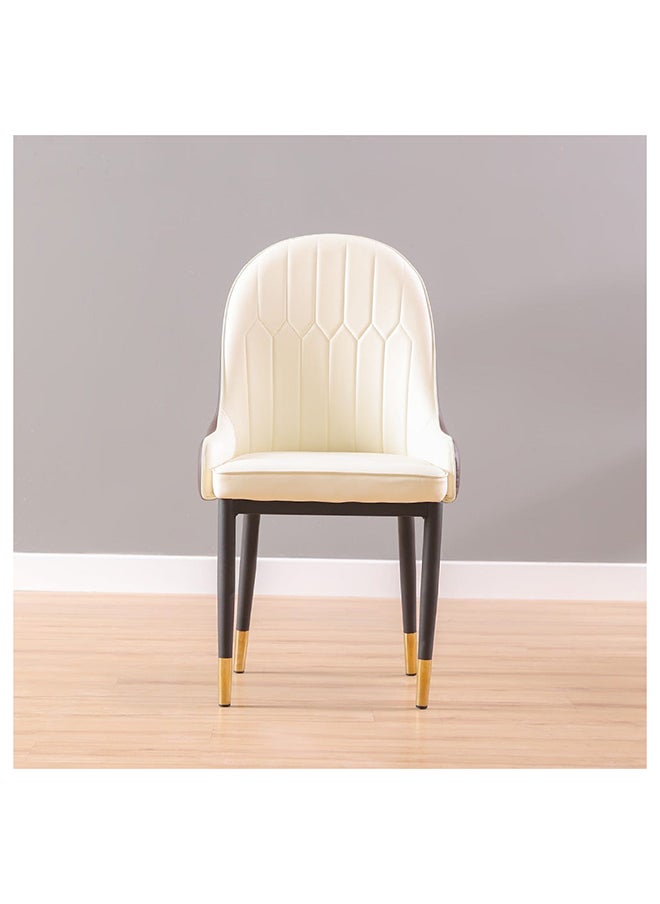DANUBE HOME Amadeo Dining Chair Strong And Sturdy Kitchen Dining Chair 1 Seater Modern Design Furniture For Dining Room Home Living Room L50Xw50Xh93Cm Beige  - Image 2