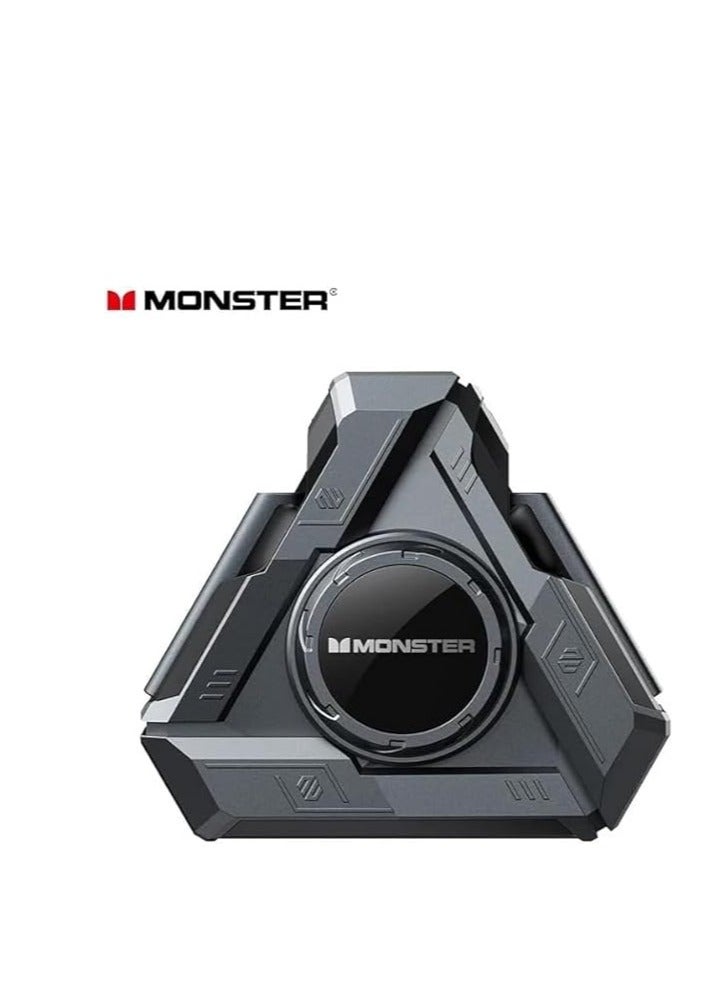 Monster XKT22 Fingertip Gyroscope Earbuds Large Capacity Battery Earphones HD Call Headsets Low Gaming Latency Headphones Black - Image 1