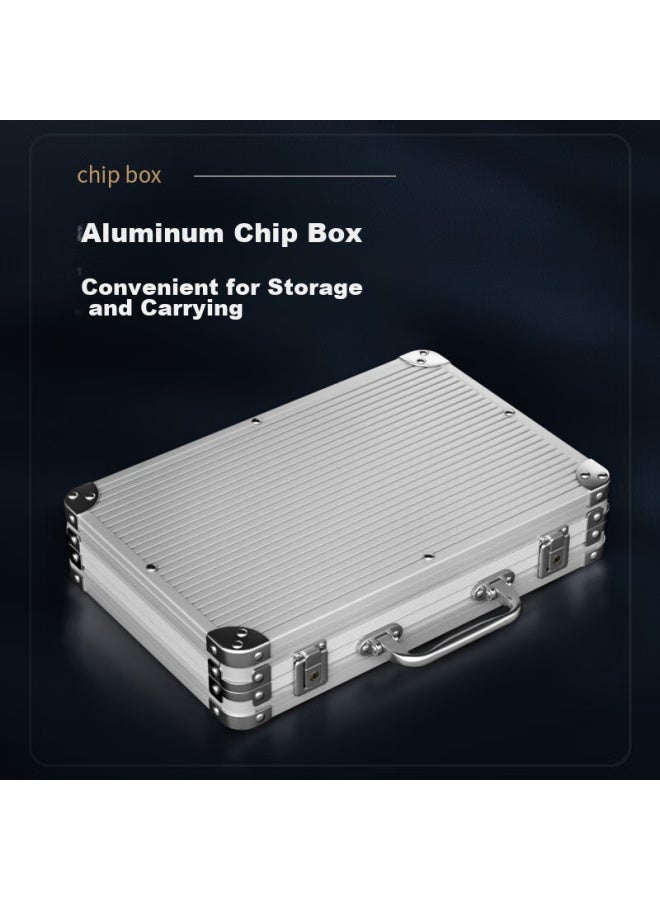 Wangjing Poker 300g Clay Poker Chips, Texas Hold'em Chip Set, Mahjong Chips For Card Room, Aluminum Box - Image 4