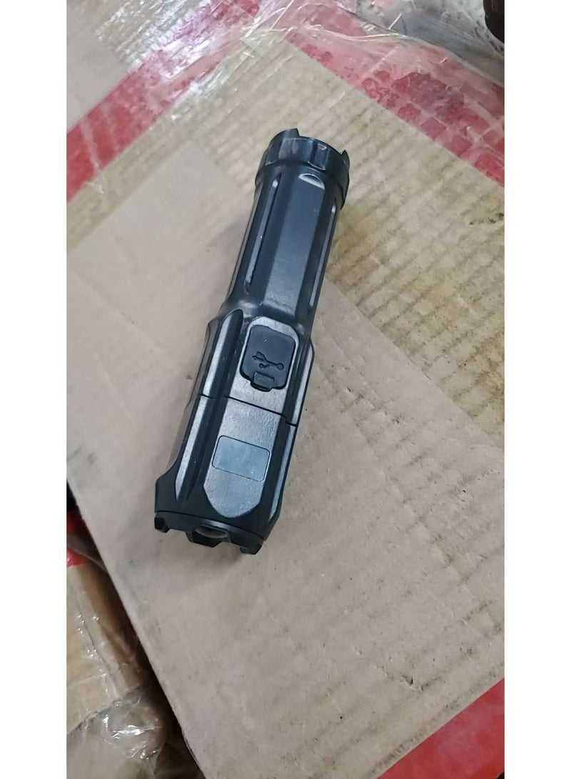 Rechargeable LED Flashlight with USB Port and Zoom Function - Image 5