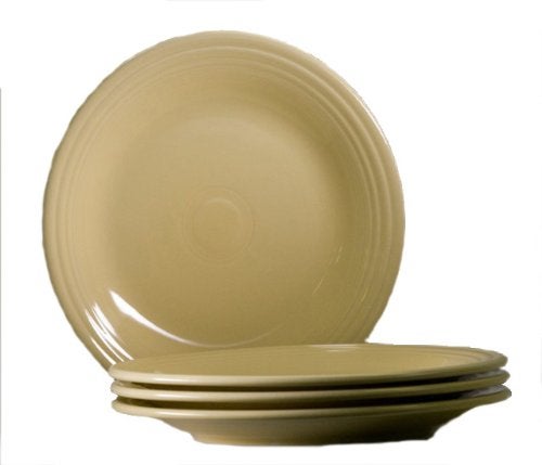 Homer Laughlin Fiesta 10-1/2-Inch Dinner Plate, Ivory, Set of 4 - Image 3