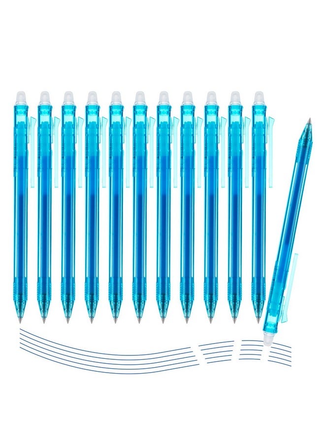 Erasable Gel Pens, 12 Pcs Retractable Erasable Pens Fine Point 0.5Mm, Blue Erasable Gel Ink Pens With Comfort Grip, Make Mistakes Disappear For Drawing Writing Planner And Crossword Puzzles - pzsku/ZB5E98F8DDBFE6ED70F88Z/45/_/1731927225/9b773f74-0363-4143-b650-e2b601e25837